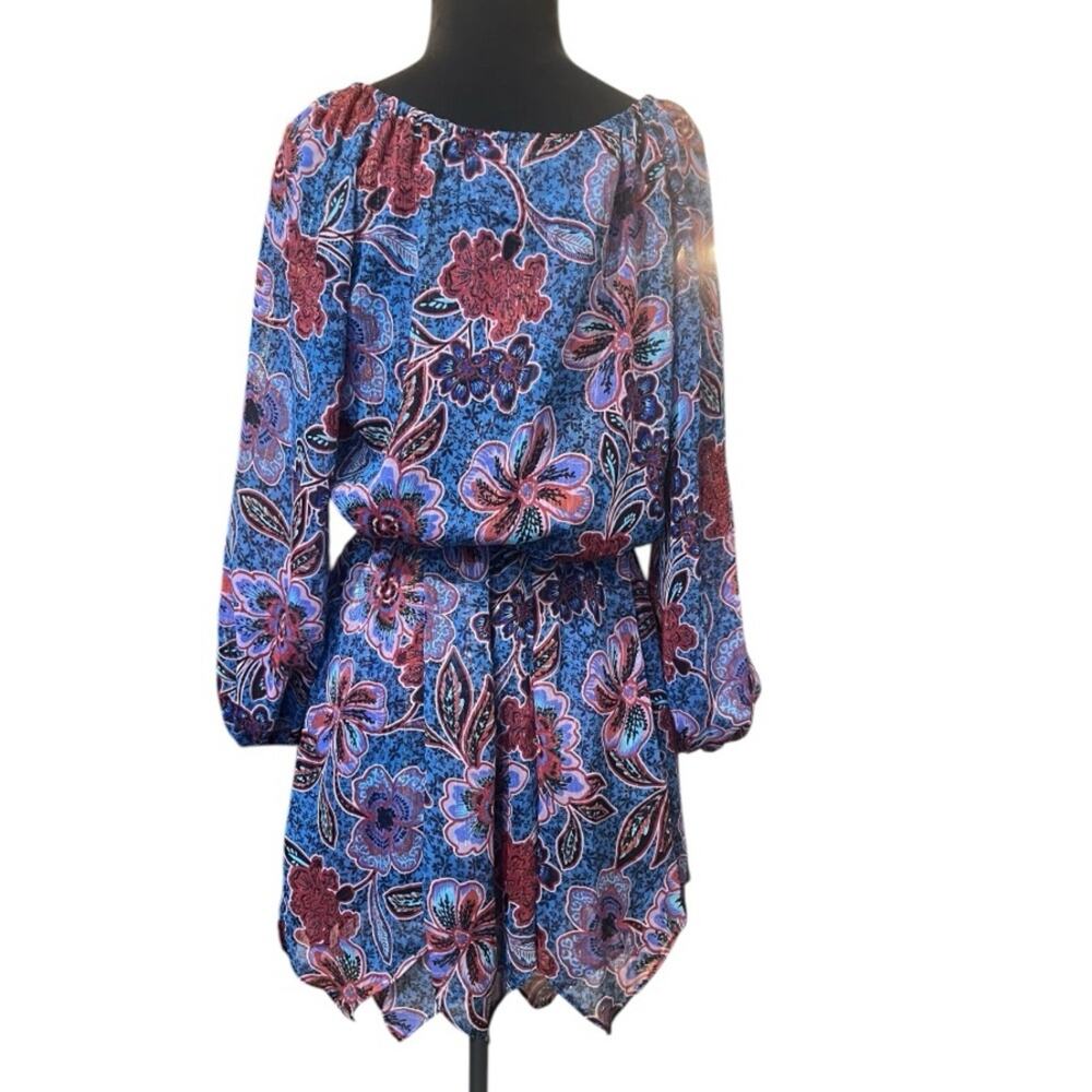 MISA LA Tara Cerulean Mini Dress XS NWT Fairy Ethereal Boho Handkerchief Hem - Picture 10 of 13